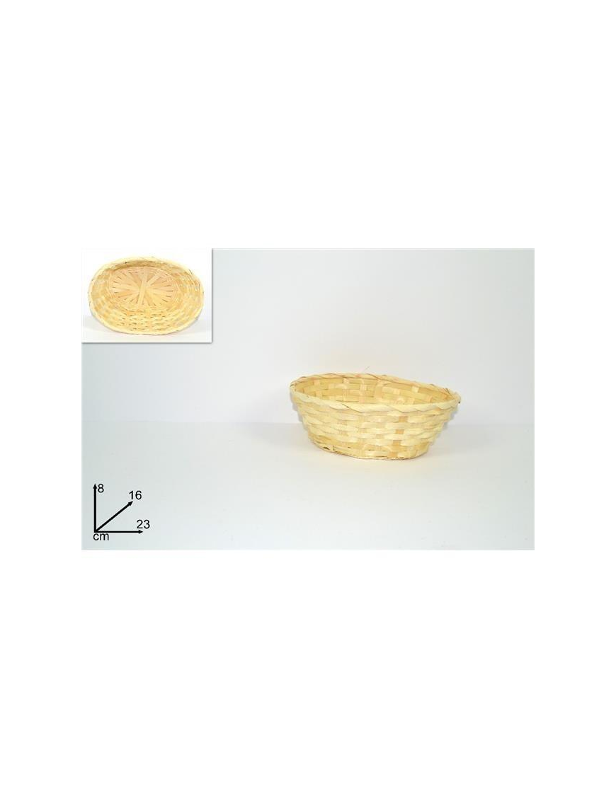 NATURAL OVAL BASKET 23x16x8 CENTIMETERS