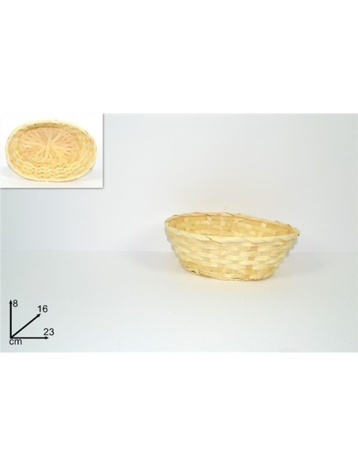 CESTINO NATURALE OVALE 23x16x8 CENTIMETRI