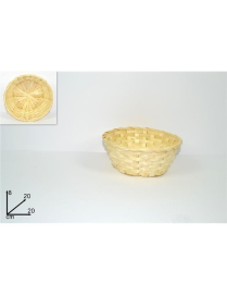 NATURAL ROUND BASKET 20x8 CENTIMETERS
