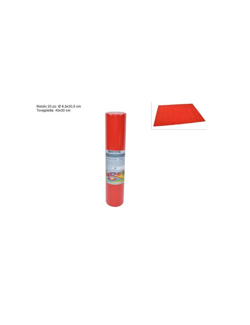 TEAR-OUT PLACEMAT 30x40 CENTIMETERS RED