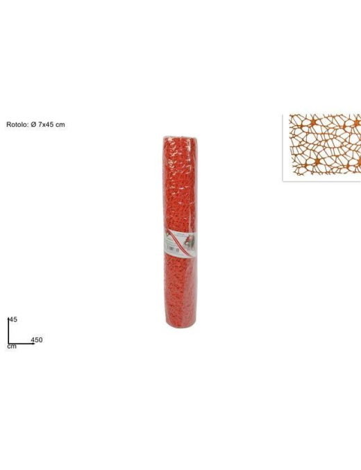 ROTOLO RETE 45 CENTIMETRI x4,5 METRI SPIDER ARANCIO