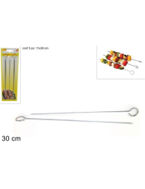 STEEL SKEWERS 30 CENTIMETERS 4 PIECES