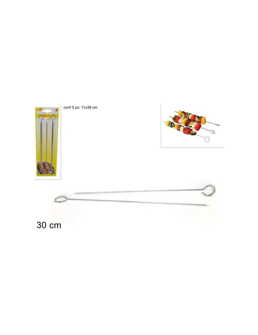 STEEL SKEWERS 30 CENTIMETERS 4 PIECES