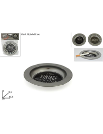 METAL ASHTRAY 13.5x2 CENTIMETERS