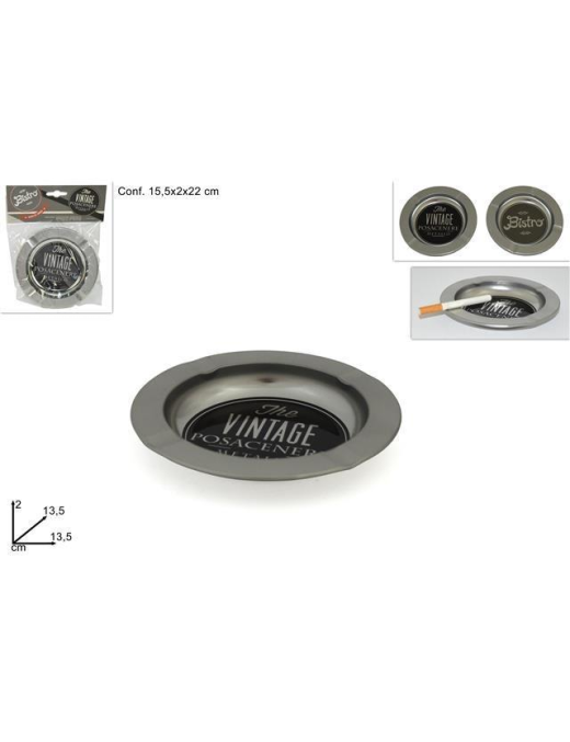 POSACENERE METALLO 13,5x2 CENTIMETRI