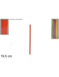 SOLID COLOR PAPER STRAWS 25 PIECES 19.5 CENTIMETERS