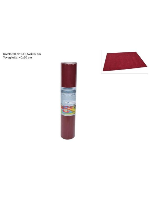 TNT TEAR PLACEMAT 30x40 BORDEAUX
