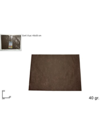 TNT PLACEMAT 30x40 CENTIMETERS 8 PIECES BROWN