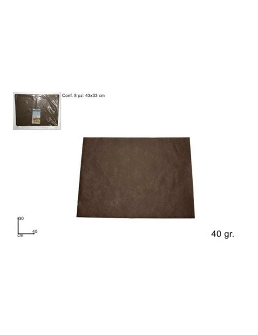 TNT PLACEMAT 30x40 CENTIMETERS 8 PIECES BROWN