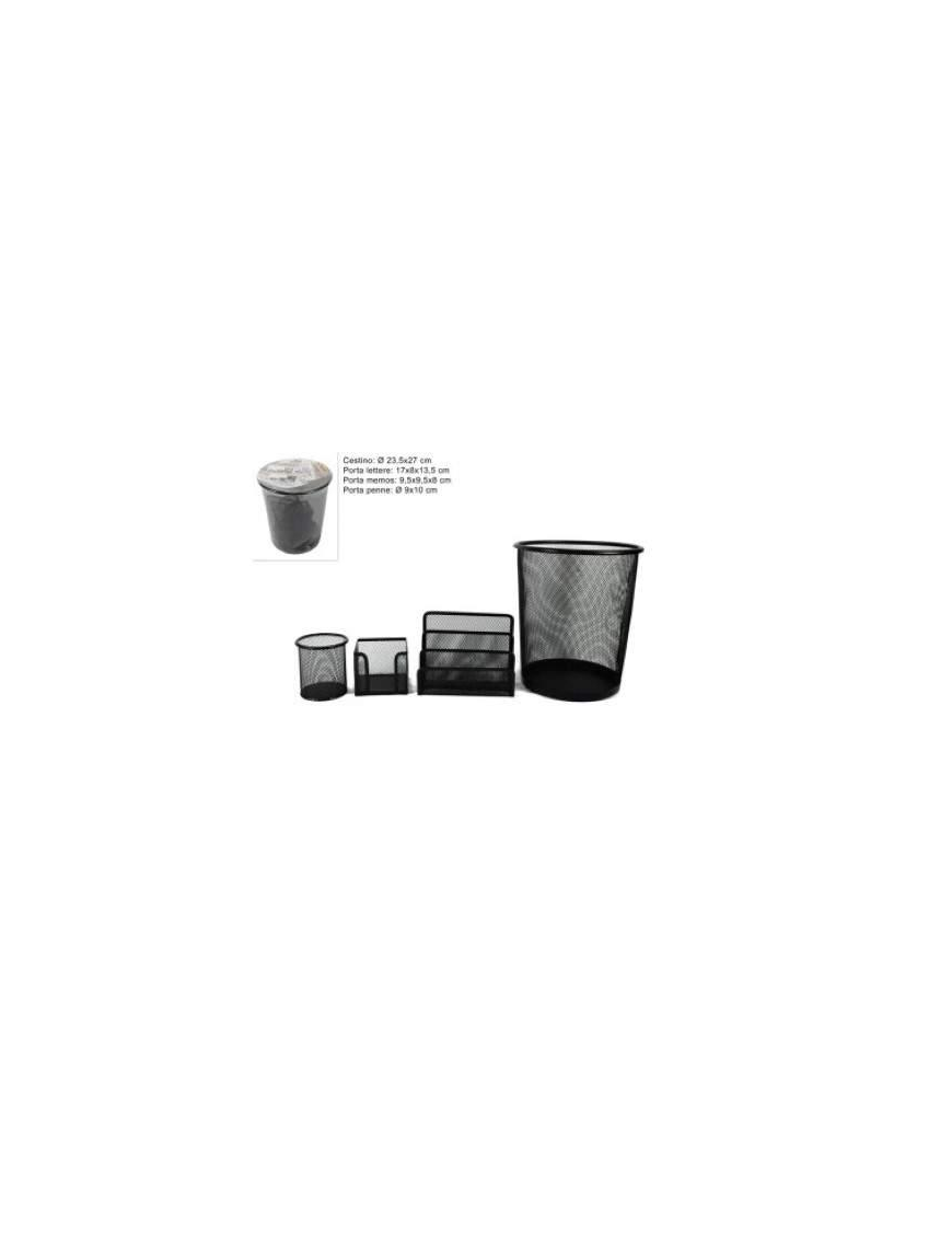 SET UFFICIO NERO 4 PEZZI