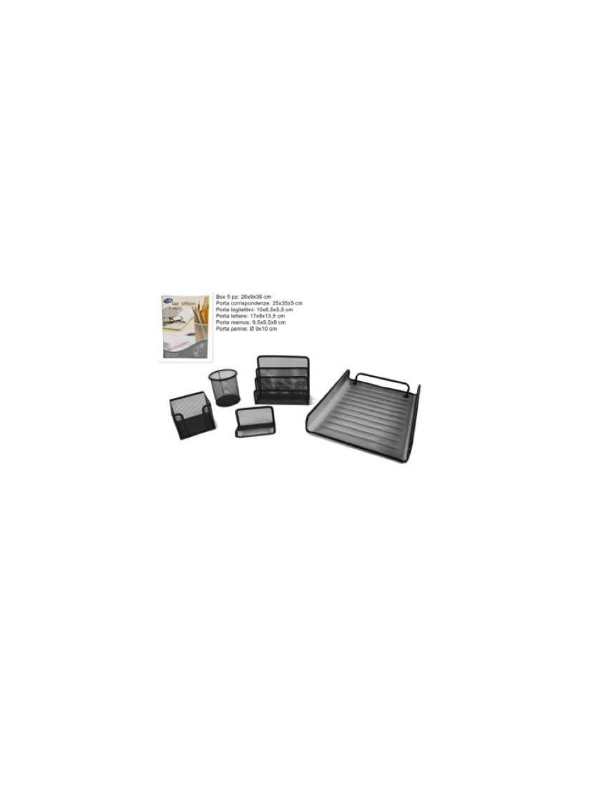 BLACK OFFICE SET 5 PIECES