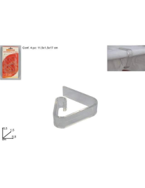 FERMATOVAGLIA PLASTICA 4 PEZZI
