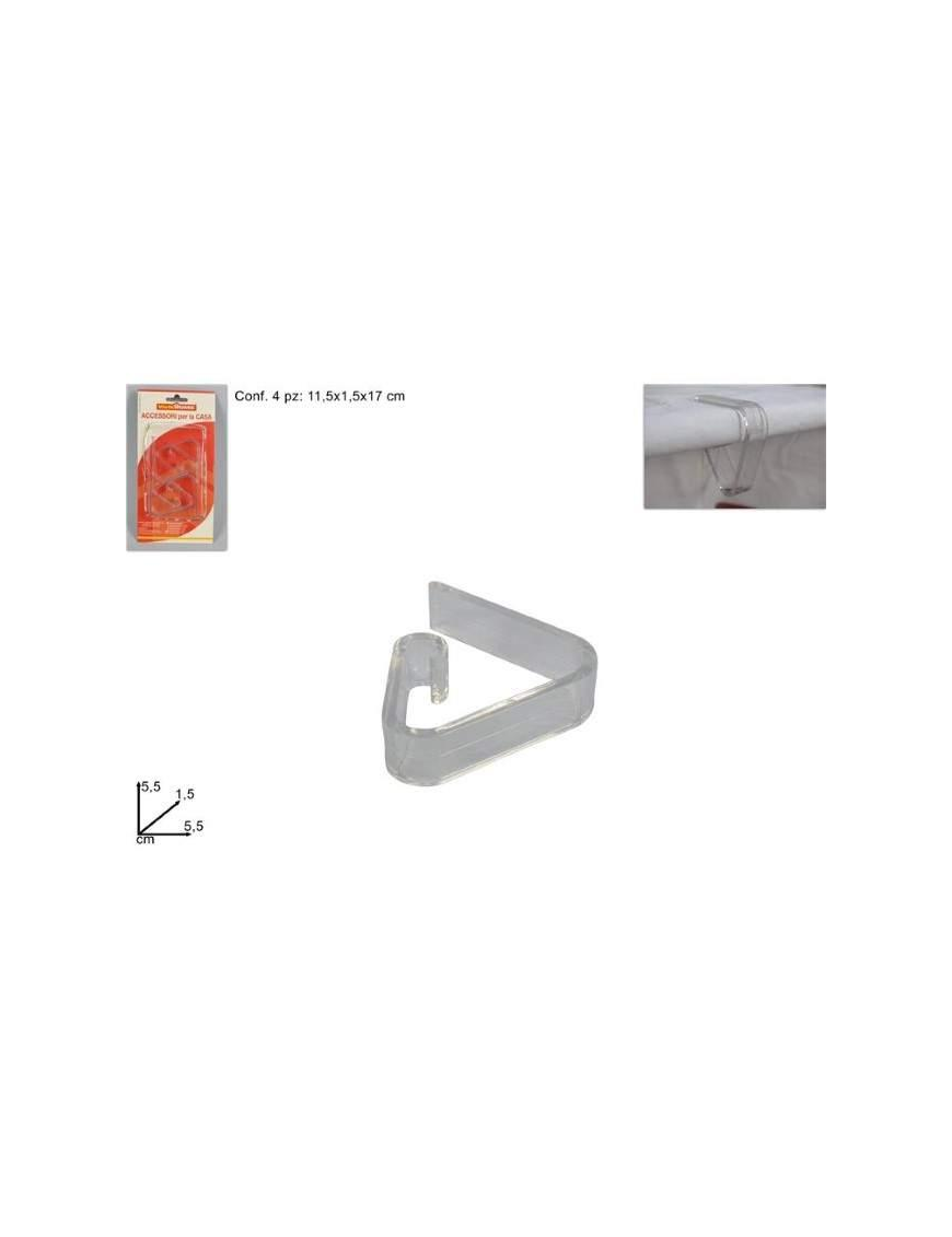 FERMATOVAGLIA PLASTICA 4 PEZZI