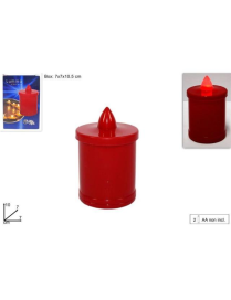 LUMINO VOTIVO ROSSO ELETTRICO SENZA BATTERIA