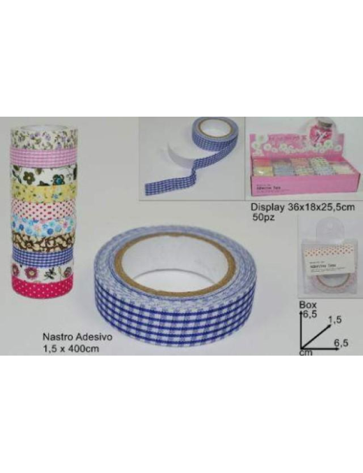 L.BRICO NASTRO ADESIVO DECOR 10ASS 4MT
