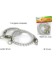 CORDA ELASTICA PER AUTO SET 2 PEZZI