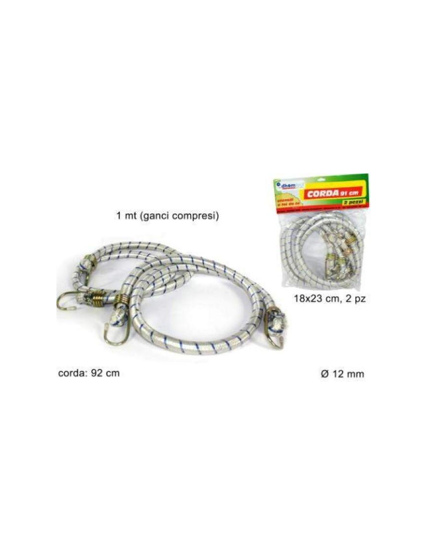 CORDA ELASTICA PER AUTO SET 2 PEZZI