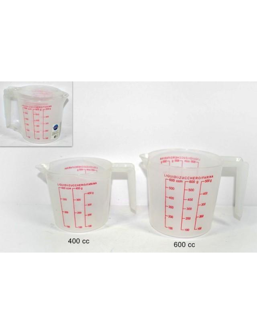CARAFFA GRADUATA IN PLASTICA 2 PEZZI