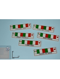 MONDIALI TARGA ADESIVA ITALIA