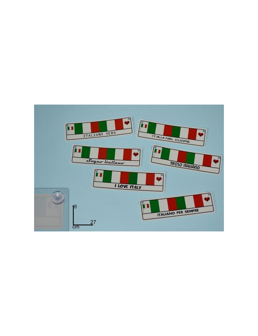 WORLD CHAMPIONSHIP ITALY PLATE STICKER