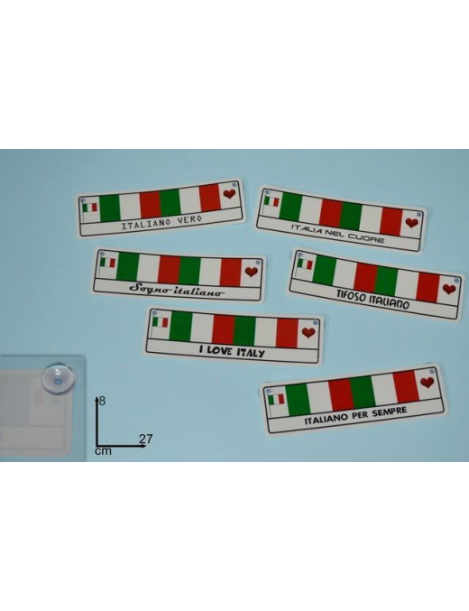 MONDIALI TARGA ADESIVA ITALIA
