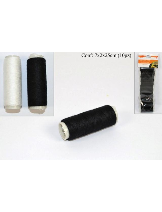 SEWING COTTON SPOOLS 10 PIECES SOLID COLOR