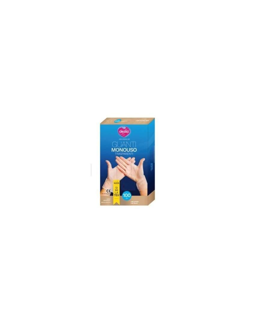 GUANTI MONOUSO TRASP 100pz TG   S 0358