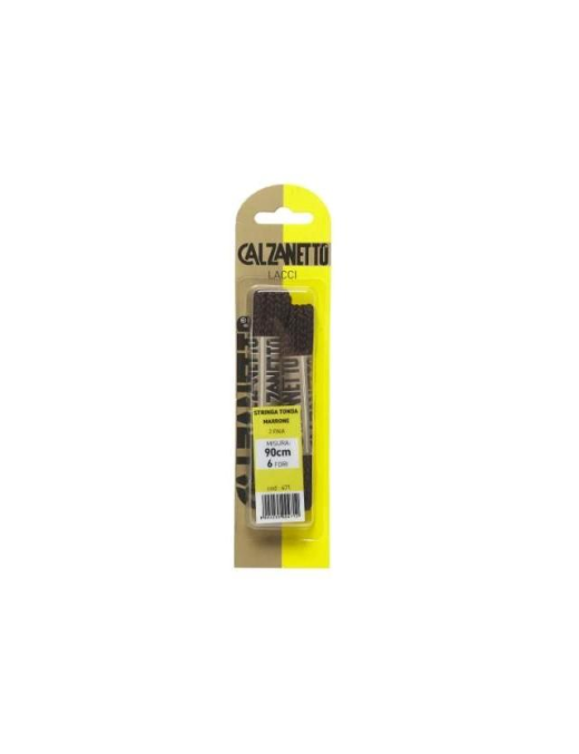 CALZANETTO LACCI 90 CENTIMETRI TONDI MARRONI 2 PAIA