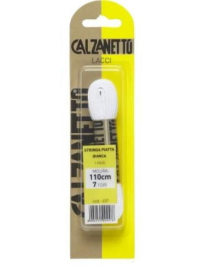 CALZANETTO LACCI 110 CENTIMETRI PIATTI BIANCHI 1PAIO