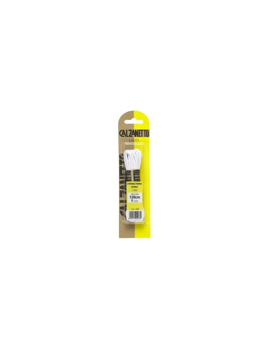 CALZANETTO LACCI 120 CENTIMETRI TONDI BIANCO 1 PAIO