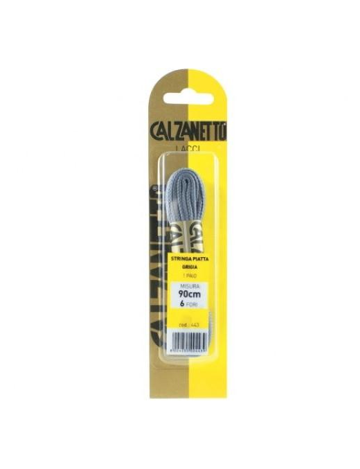 GRAY FLAT LACES SOCKS 90 CENTIMETERS 1 PAIR