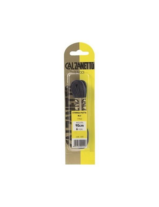 CALZANETTO LACCI 90 CENTIMETRI PIATTI BLU 1 PAIO