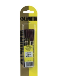 CALZANETTO LACCI 70 CENTIMETRI TONDI CERATI MARRONI