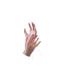 DISPOSABLE VINYL GLOVES SIZE S 100 PIECES