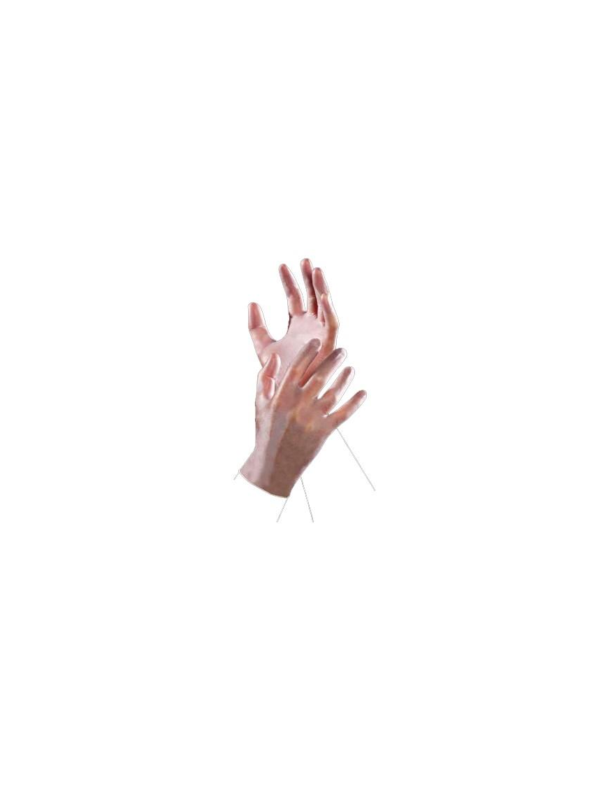 DISPOSABLE VINYL GLOVES SIZE S 100 PIECES