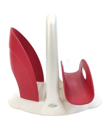 LINEA TULIPANO PORTATOVAGLIOLI+PORTABICCHIERI ROSSO