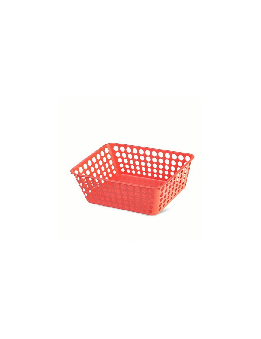 VASCHETTA MODULA 41,5x29x13 CENTIMETRI ROSSO CORALLO