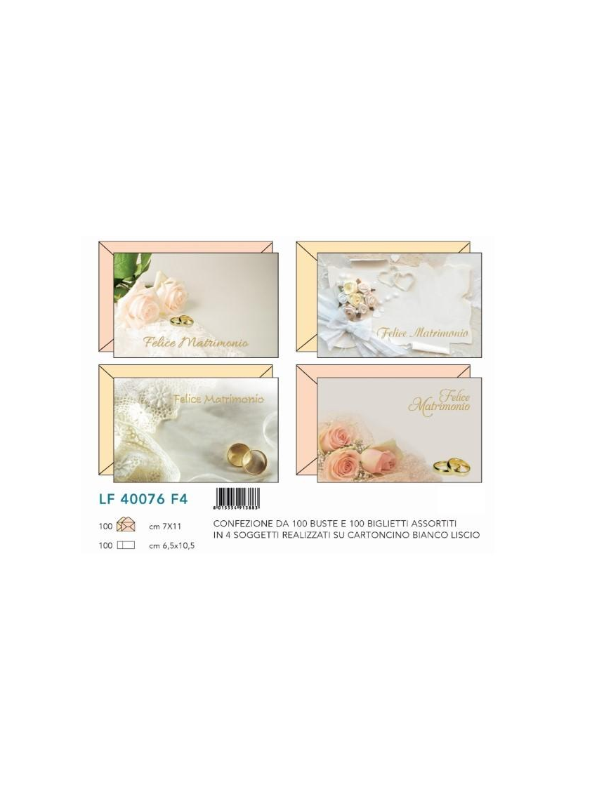 ENVELOPE+CARD 100 PIECES WEDDING
