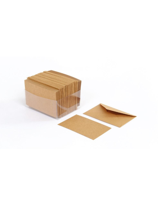 BUSTA+BIGLIETTO 100 PEZZI AVANA FORMATO 9