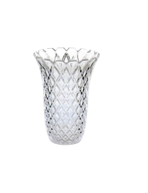 CRYSTAL TYPE FLOWER VASE diameter 22cm