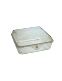 SQUARE CLICK CLAK CONTAINER 16x16x6cm