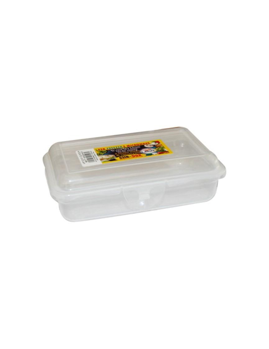 RECTANGULAR CLICK CLAK CONTAINER 15x9.5x4.5cm