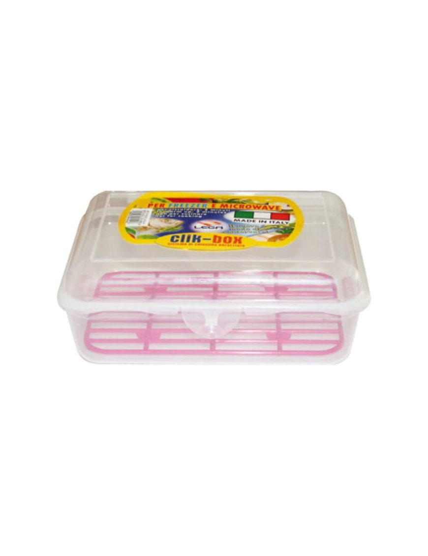RECTANGULAR CLICK CLAK CONTAINER 21.5x16.5x8cm