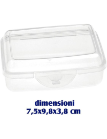 RECTANGULAR CLICK CLAK CONTAINER 7.5x9.8x3.8cm