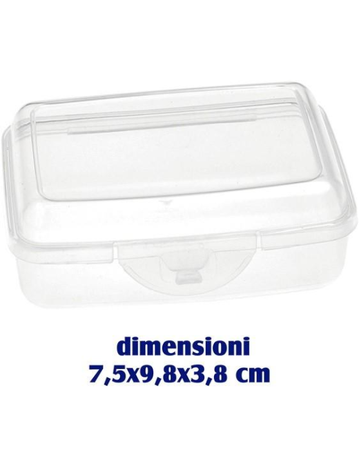 CONTENITORE CLICK CLAK RETTANGOLARE 7,5x9,8x3,8cm