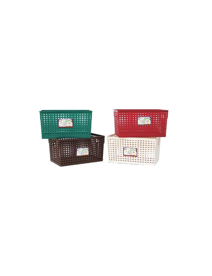 RATTAN BASKET 34x23.5x17.5cm