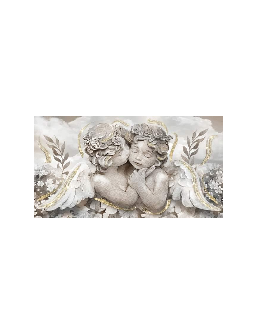 QUADRO SHINY 62x115 CENTIMETRI ANGELS ORO