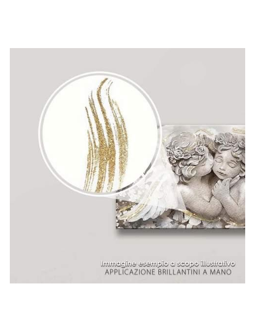 QUADRO SHINY 62x115 CENTIMETRI ANGELS ORO