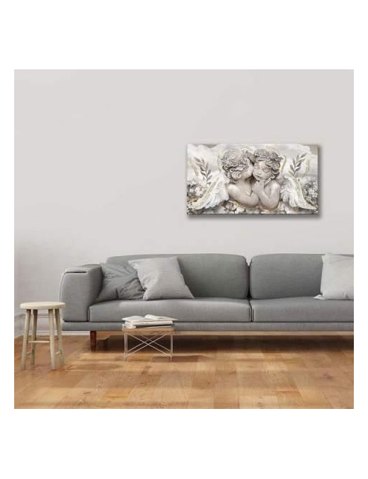 QUADRO SHINY 62x115 CENTIMETRI ANGELS ORO