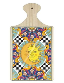 MINI TAGLIERE C/VETRO 16x29 SOLE-LUNA
